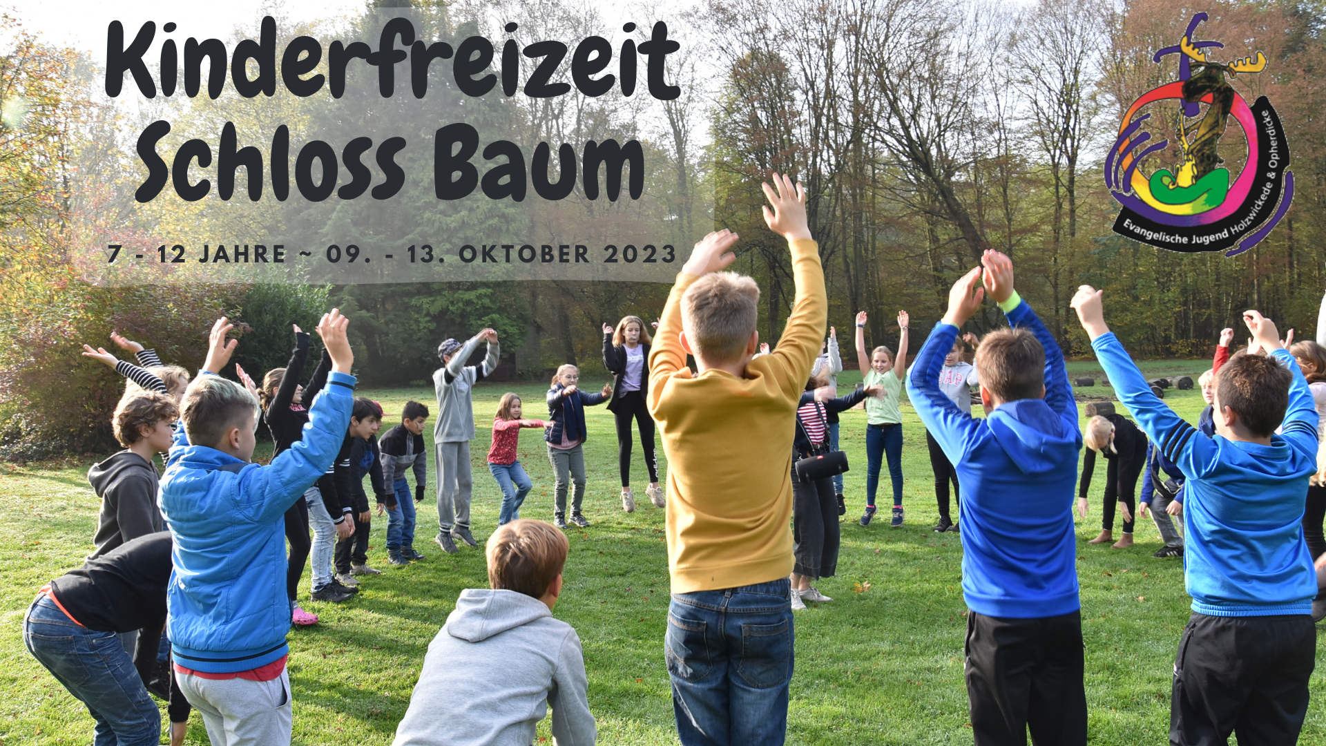 Cover Kinderfreizeit Schloss Baum 2023